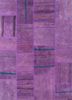 provenance pink and purple wool hand knotted Rug - HeadShot provenance pink and purple wool hand knotted Rug - HeadShot