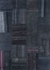 provenance grey and black wool hand knotted Rug - HeadShot