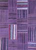 provenance pink and purple wool hand knotted Rug - HeadShot