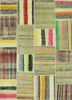 provenance green wool hand knotted Rug - HeadShot