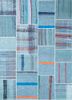 provenance blue wool hand knotted Rug - HeadShot provenance blue wool hand knotted Rug - HeadShot