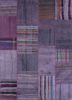 provenance pink and purple wool hand knotted Rug - HeadShot provenance pink and purple wool hand knotted Rug - HeadShot
