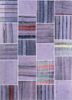 provenance pink and purple wool hand knotted Rug - HeadShot provenance pink and purple wool hand knotted Rug - HeadShot