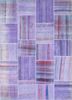 provenance pink and purple wool hand knotted Rug - HeadShot