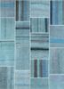 provenance blue wool hand knotted Rug - HeadShot