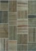 provenance green wool hand knotted Rug - HeadShot