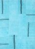 provenance blue wool hand knotted Rug - HeadShot provenance blue wool hand knotted Rug - HeadShot