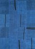 provenance blue wool hand knotted Rug - HeadShot provenance blue wool hand knotted Rug - HeadShot