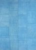 provenance blue wool hand knotted Rug - HeadShot