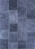 provenance grey and black wool hand knotted Rug - HeadShot