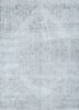 vintage grey and black wool hand knotted Rug - HeadShot vintage grey and black wool hand knotted Rug - HeadShot