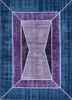 provenance pink and purple wool hand knotted Rug - HeadShot