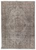 vintage blue wool hand knotted Rug - HeadShot
