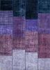 provenance pink and purple wool hand knotted Rug - HeadShot