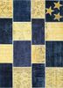 provenance gold wool hand knotted Rug - HeadShot