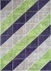 provenance green wool hand knotted Rug - HeadShot