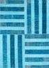 provenance blue wool hand knotted Rug - HeadShot provenance blue wool hand knotted Rug - HeadShot