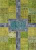 provenance green wool hand knotted Rug - HeadShot