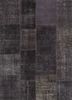 provenance grey and black wool hand knotted Rug - HeadShot