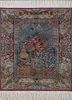 gulmarg blue silk hand knotted Rug - HeadShot gulmarg blue silk hand knotted Rug - HeadShot