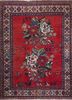 kiaan red and orange wool hand knotted Rug - HeadShot