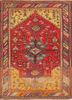 nuray red and orange wool hand knotted Rug - HeadShot nuray red and orange wool hand knotted Rug - HeadShot