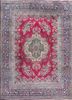 aalam red and orange wool hand knotted Rug - HeadShot aalam red and orange wool hand knotted Rug - HeadShot