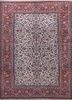 aalam red and orange wool hand knotted Rug - HeadShot aalam red and orange wool hand knotted Rug - HeadShot