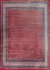 aalam red and orange wool hand knotted Rug - HeadShot aalam red and orange wool hand knotted Rug - HeadShot