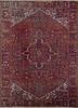 aalam red and orange wool hand knotted Rug - HeadShot aalam red and orange wool hand knotted Rug - HeadShot