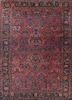 aalam red and orange wool hand knotted Rug - HeadShot aalam red and orange wool hand knotted Rug - HeadShot
