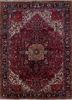 aalam red and orange wool hand knotted Rug - HeadShot aalam red and orange wool hand knotted Rug - HeadShot