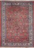 aalam red and orange wool hand knotted Rug - HeadShot aalam red and orange wool hand knotted Rug - HeadShot