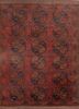 kiaan red and orange wool hand knotted Rug - HeadShot kiaan red and orange wool hand knotted Rug - HeadShot