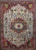 aalam red and orange wool hand knotted Rug - HeadShot aalam red and orange wool hand knotted Rug - HeadShot