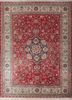 aalam red and orange wool hand knotted Rug - HeadShot aalam red and orange wool hand knotted Rug - HeadShot