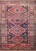kiaan red and orange wool hand knotted Rug - HeadShot