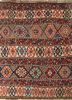 nuray red and orange wool hand knotted Rug - HeadShot nuray red and orange wool hand knotted Rug - HeadShot