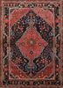aalam red and orange wool hand knotted Rug - HeadShot aalam red and orange wool hand knotted Rug - HeadShot
