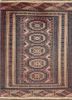 kiaan red and orange wool hand knotted Rug - HeadShot