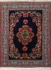 aalam blue wool hand knotted Rug - HeadShot aalam blue wool hand knotted Rug - HeadShot