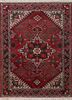 aalam red and orange wool hand knotted Rug - HeadShot aalam red and orange wool hand knotted Rug - HeadShot