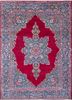 aalam red and orange wool hand knotted Rug - HeadShot aalam red and orange wool hand knotted Rug - HeadShot