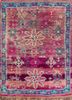 nuray pink and purple wool hand knotted Rug - HeadShot nuray pink and purple wool hand knotted Rug - HeadShot