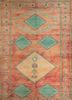 nuray red and orange wool hand knotted Rug - HeadShot nuray red and orange wool hand knotted Rug - HeadShot