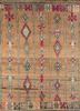 nuray beige and brown wool hand knotted Rug - HeadShot nuray beige and brown wool hand knotted Rug - HeadShot