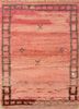 nuray red and orange wool hand knotted Rug - HeadShot nuray red and orange wool hand knotted Rug - HeadShot