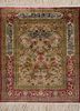 gulmarg gold silk hand knotted Rug - HeadShot
