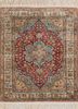 gulmarg red and orange silk hand knotted Rug - HeadShot gulmarg red and orange silk hand knotted Rug - HeadShot