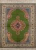 nuray green wool hand knotted Rug - HeadShot nuray green wool hand knotted Rug - HeadShot
